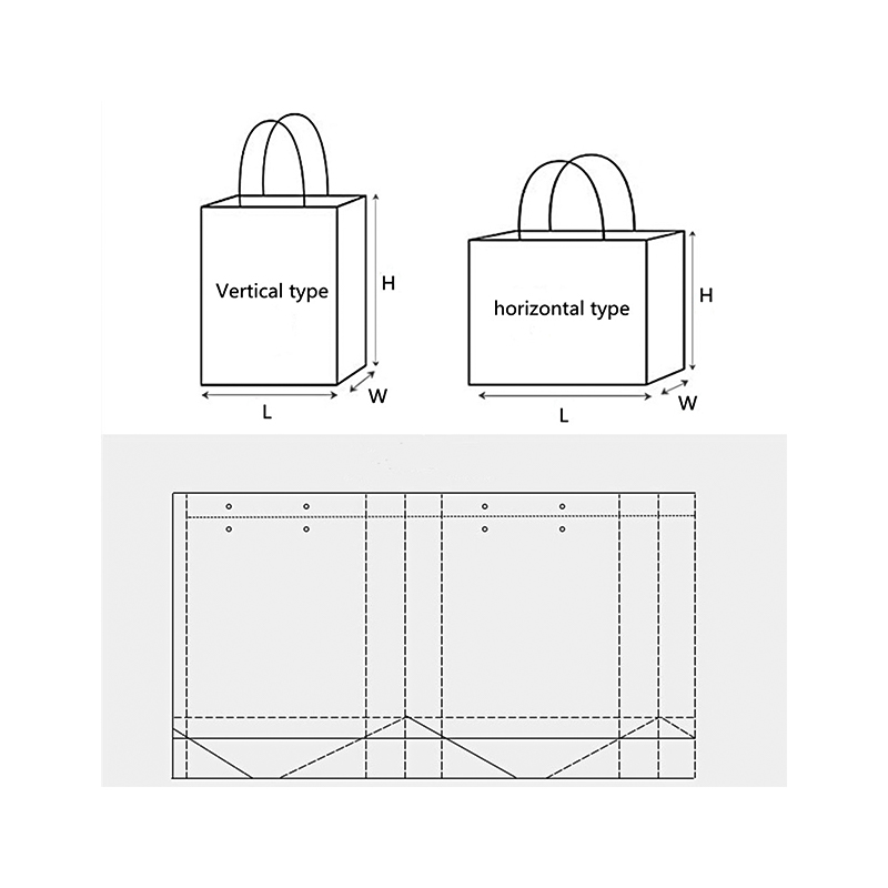 Sacs en papier de bijoux de luxe avec corde grise