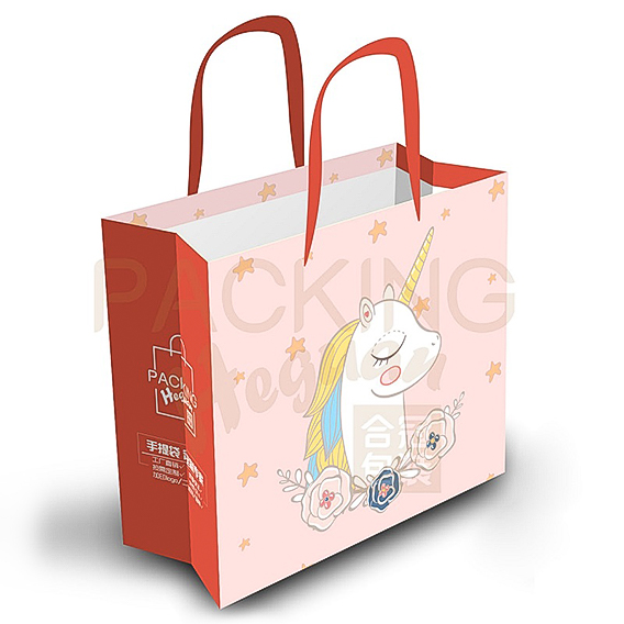 Sac papier cadeau licorne